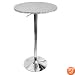 LumiSource Bistro Hydraulic Bar Table, Chrome
