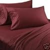 1200 Thread Count Queen Size 4pc Egyptian Bed Sheet Set, Deep Pocket, BURGUNDY