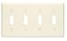 Tools & Hardware : Leviton 001-82012-000 4 Gang Wallplate, Toggle/Toggle/Toggle/Toggle, Almond