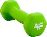 Neoprene Dumbbell, 2 Lbs, Latex-free, Light Green