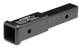 80307 Hidden Hitch 2 inch Hitch Extension, TW 350 lbs., GTW 3,500 lbs., Extends 8-inches