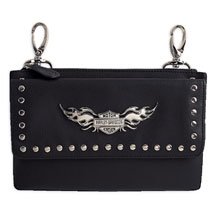 Harley-Davidson&reg; Women's Leather Medallion Hip Bag- 100% genuine leather. 99419-09VW