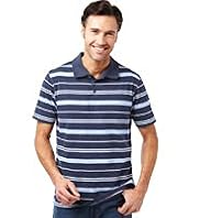 XXXL Short Sleeve Varied Feeder Striped Polo Shirt