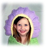 Flower Hooded Towel by Frog Kiss Designs