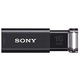 SONY USM16GUB Micro Vault Click - USB flash drive - 16 GB - USB 3.0 - chic black - (Storage Flash & USB Memory)