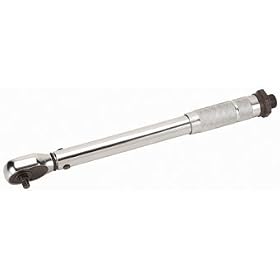 1/4" Drive Click Stop Torque Wrench Reversible 20-200 lbs. with Carrying Case