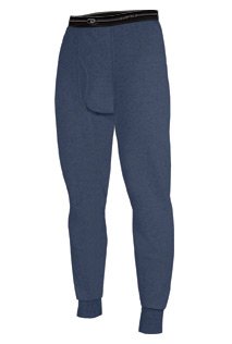 Duofold Mens Midweight Ankle Length Bottom, Blue-Jean, Small