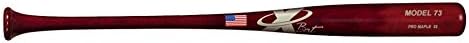 X Bats - Pro Model 73 - 33 Inch Wood Baseball Bat - Maple - Red Mahogany Finish - BBCOR Certified