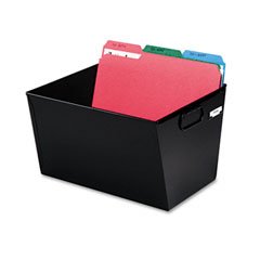 MMF Industries 2061TBK Posting Tub, Portable, Letter Size, Steel, Black