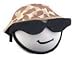 Marine Antenna Ball Topper with Brown helmet