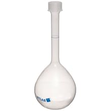 Capitol Brand Polypropylene Class B Volumetric Flask, with Screw Cap