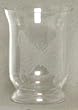 Individually Hand Etched Butterfly Glass Candle Shade 5.5"H Set of Two