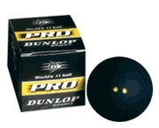 Dunlop Pro Double Yellow Dot Squash Ball
