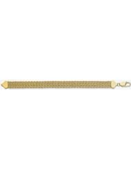 2.5mm x 4 14k Multiple Rope Bracelet 7"