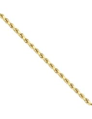 14k Gold 5mm D/C Rope with Lobster Clasp Chain 18 Inches
