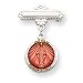 Sterling Silver Pink Enameled Miraculous Medal Pin