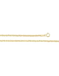 Sparkling Singapore Chain 14K Gold Yellow Ch765 18 Inch