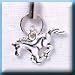 PC - C1454 - Silver Running Horse Charm - Cell Phone Charm