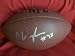 Chris Johnson Autographed NFL Wilson Composite Football, Tennessee Titans, East Carolina Pirates, Proof Photo