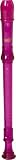 Rhythm Band One-Piece Translucent Soprano Recorder with Baroque Fingering, Transparent Purple