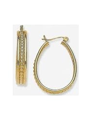 30mm X 25mm 14k Concentric Hoops Tube Earrings