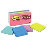 New-Post-it Notes Super Sticky 65412SSUC - Super Sticky Notes, 3 x 3, Five Jewel Pop Colors, 12 90-Sheet Pads/Pack - MMM65412SSUC