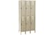 Penco Locker Double Tier 12x12x36 6 Doors Assembled Champagne