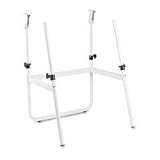 Horizon Folding Drawing Table Base, 29" to 45" High, White Tubular Steel (SAF3961) Category: Drafting Tables