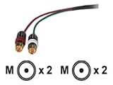Impact Acoustics - Audio cable - 26 AWG - RCA (M) - RCA (M) - 30 ft - double shielded coaxial - black