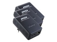MSI EPower 500HD Network Kit Home-Plug (500 Mbit/s, 3x Ethernet RJ-45) Preisvergleich