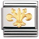 Nomination Composable Classic FUN Edelstahl und 18K-Gold (Lilie) 030110 Preisvergleich