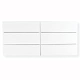 Aurora Modern White Double Dresser by TemaHome - MOTIF Modern Living