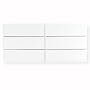 Aurora Modern White Double Dresser by TemaHome - MOTIF Modern Living