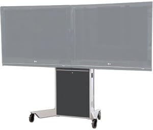 Video Furniture LFT7000D MOBILE LIFT STAND FOR DUAL LARGE TVS UP TO 70 265 LBS TOTAL