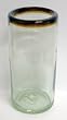 Mexican Glass Iced Tea Amber Rim