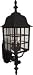 Craftmade Z574-05 Matte Black Grid Cage Traditional / Classic Three Light Up Lighting Large Outdoor Wall Sconce from the Grid Cage Collection