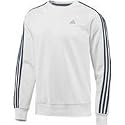 Exclusiver Adidas Sweatshirt Shirt ESS 3S. Herrenmodell: Wei&szlig;.