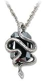 'Eve' Serpent And Black Crystal Necklace