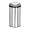 Nine Stars Motion Sensor Stainless Steel Trash Can, Round, 13.2 Gallon
