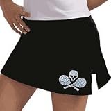 DTL Rhinestone Skull Skort