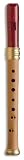 Mollenhauer Blockfl�te Sopran Blockfl�te Barock 1119R Adris Traumfl�te, Holz/Kunststoff, purpurrot, Doppell�cher