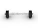 Wallmonkeys Peel and Stick Wall Decals - Barbell - Removable Graphic