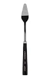 No.7 Jacksons Palette / Painting Knife : Polished Carbon Steel Blade with Black Handle