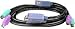 Cable, KVM, PS/2 , 15', HB15 M/F, (2) Din6 M/M