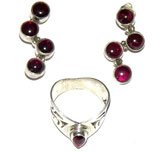 ShalinCraft Earring and Ring Sets Sterling Silver Jewelry Hand Engraved Indian Style (err212)