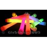 24 Thick mixed colour glow sticks 150mm x 15mm