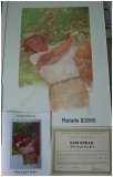 1986 Sam Snead Autographed 22x27 Lithograph By Artist Bernie Fuchs, Limited to 1000!!