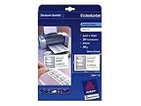 Electronics : Avery Quick And Clean Laser and Inkjet Business Card 85x54mm White Pack of 25 Sheets C32011-25