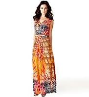 Per Una Speziale Faux Snakeskin Print Maxi Dress with Belt