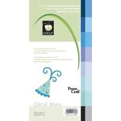 Cricut Cardstock Pad 6-Inch by 12-Inch 32 Sheets, Blues